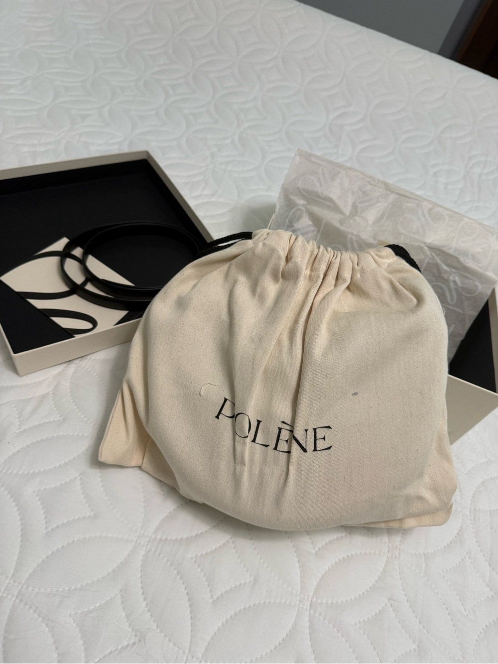 Polène Cream Drawstring Dust Bag